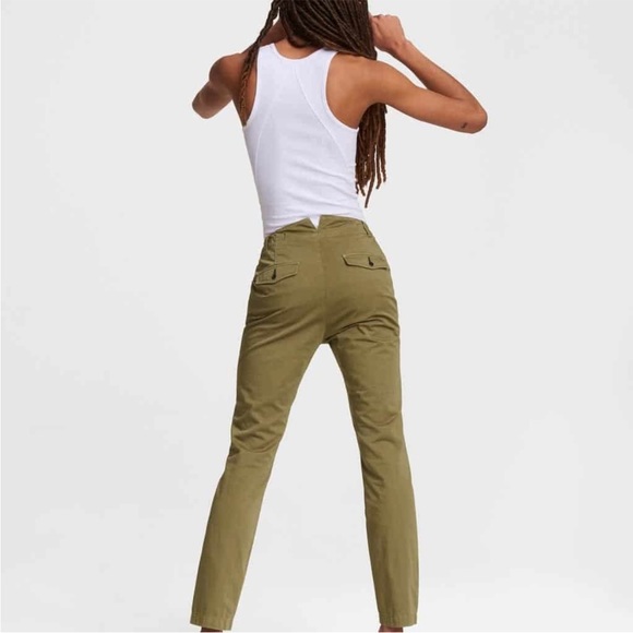 NWT rag & bone Green Moss Field High Rise
Chino Pants Size 23 (fits like 24) - Picture 6 of 16